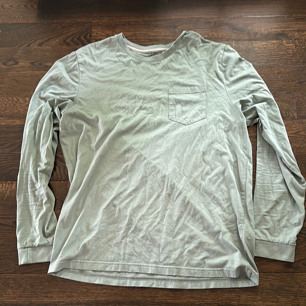 Men's Light Green Long Sleeve Shirt
